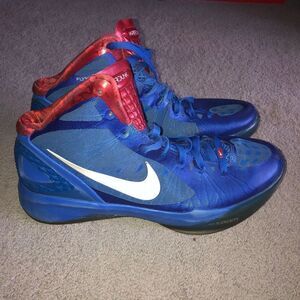 NIKE ZOOM HYPERDUNK BLAKE GRIFFIN RED BLUE 2011 BASKETBALL SHOES MENS SIZE 10.5
